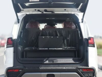 2025 Lexus LX 700h 3.5-liter twin-turbocharged V6 Hybrid Engine White Red SUV