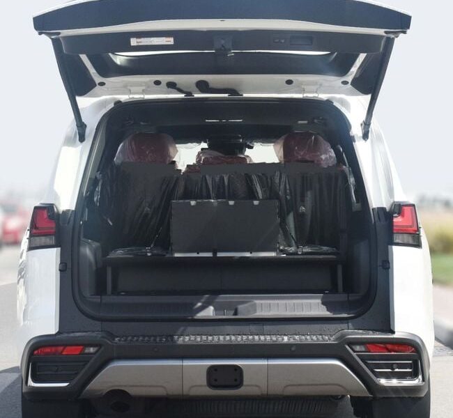 2025 Lexus LX 700h 3.5-liter twin-turbocharged V6 Hybrid Engine White Red SUV