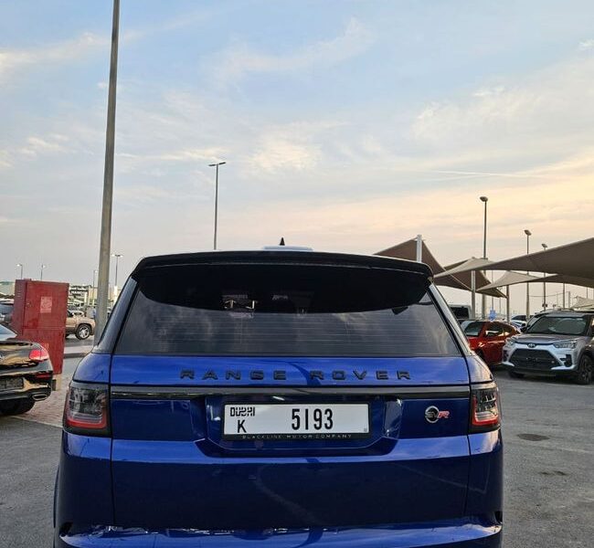 2019 Land Rover Range Rover Sport SVR 5.0-liter Supercharged V8 Petrol Engine Blue Tan SUV