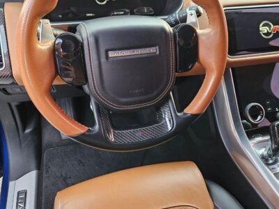 2019 Land Rover Range Rover Sport SVR 5.0-liter Supercharged V8 Petrol Engine Blue Tan SUV