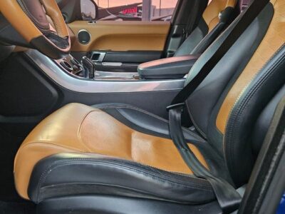 2019 Land Rover Range Rover Sport SVR 5.0-liter Supercharged V8 Petrol Engine Blue Tan SUV