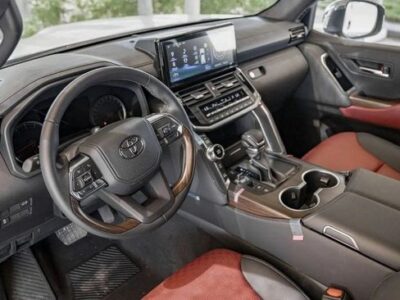 2023 Toyota Land Cruiser 3.5L VX 3.5-liter twin-turbo V6 Engine Silver Red SUV