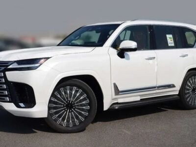 2026 Lexus LX 700h 3.5-liter Twin-turbocharged V6 Hybrid Engine White Tan SUV