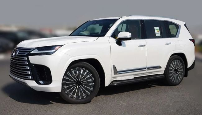2026 Lexus LX 700h 3.5-liter Twin-turbocharged V6 Hybrid Engine White Tan SUV