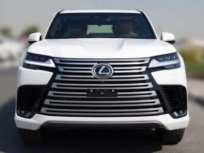 2026 Lexus LX 700h 3.5-liter Twin-turbocharged V6 Hybrid Engine White Tan SUV