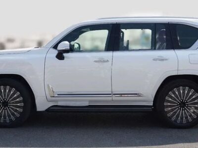 2026 Lexus LX 700h 3.5-liter Twin-turbocharged V6 Hybrid Engine White Tan SUV