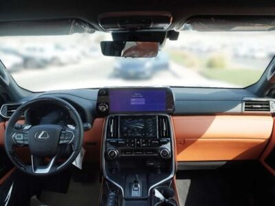 2026 Lexus LX 700h 3.5-liter Twin-turbocharged V6 Hybrid Engine White Tan SUV