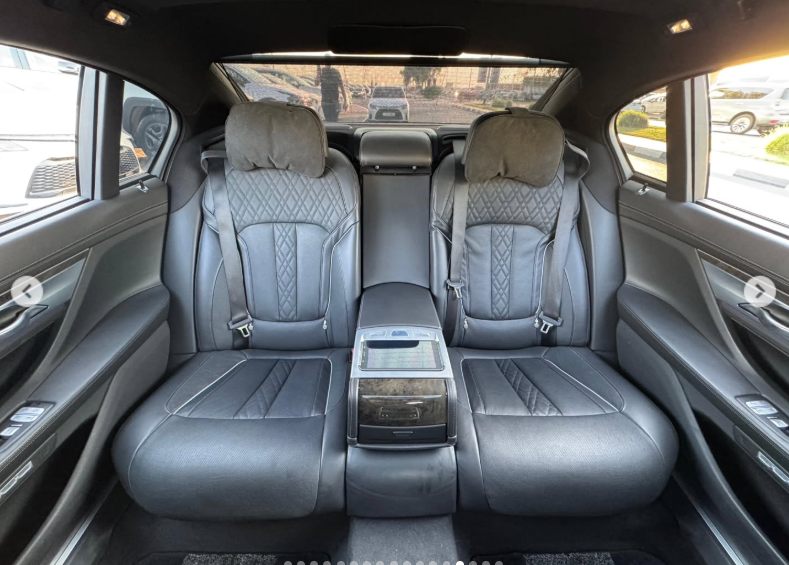 2017 BMW 750Li 4.4 Liters 8-cylinder Petrol Engine White Black Sedan Full Option Clean Title