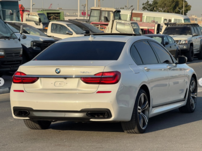 2017 BMW 750Li 4.4 Liters 8-cylinder Petrol Engine White Black Sedan Full Option Clean Title