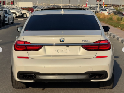 2017 BMW 750Li 4.4 Liters 8-cylinder Petrol Engine White Black Sedan Full Option Clean Title