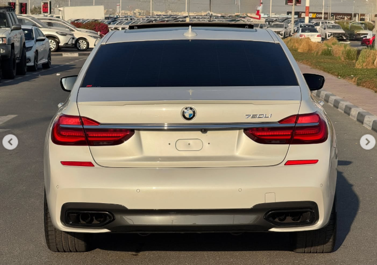 2017 BMW 750Li 4.4 Liters 8-cylinder Petrol Engine White Black Sedan Full Option Clean Title