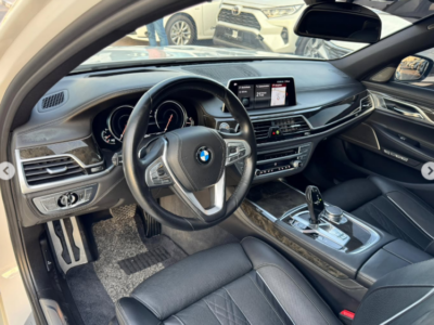 2017 BMW 750Li 4.4 Liters 8-cylinder Petrol Engine White Black Sedan Full Option Clean Title