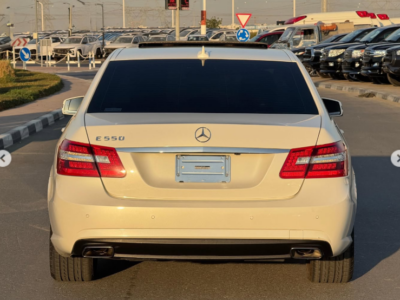 2011 Mercedes-Benz E550 AMG 5.5-liter V8 DOHC 32-valve White Black Luxury Sedan Clean Title