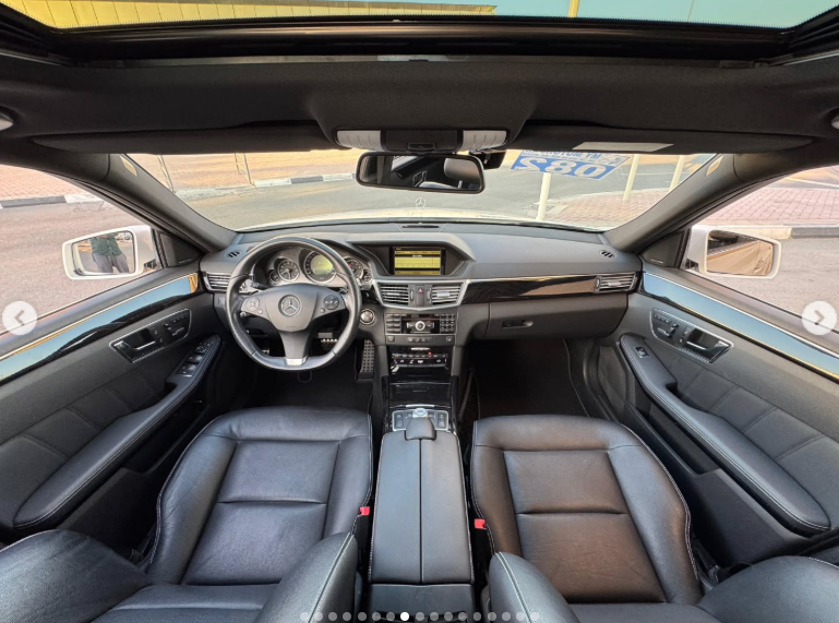 2011 Mercedes-Benz E550 AMG 5.5-liter V8 DOHC 32-valve White Black Luxury Sedan Clean Title