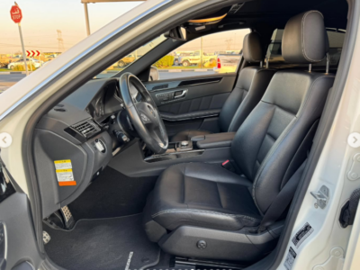 2011 Mercedes-Benz E550 AMG 5.5-liter V8 DOHC 32-valve White Black Luxury Sedan Clean Title