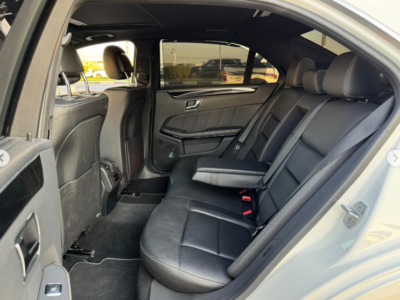 2011 Mercedes-Benz E550 AMG 5.5-liter V8 DOHC 32-valve White Black Luxury Sedan Clean Title