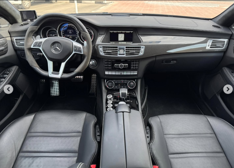 2014 Mercedes-Benz CLS63s AMG 5.5-liter V8 Cylinders Petrol Engine Black 4-door Coupe