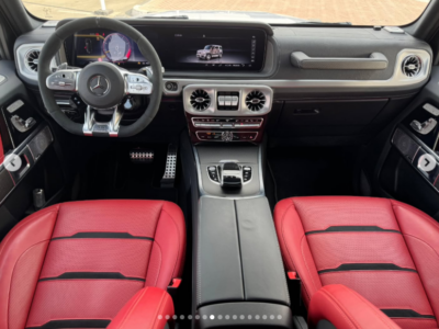 2023 Mercedes-Benz G 63 AMG Edition 55 4.0-liter V8 biturbo Petrol Engine White Red SUV