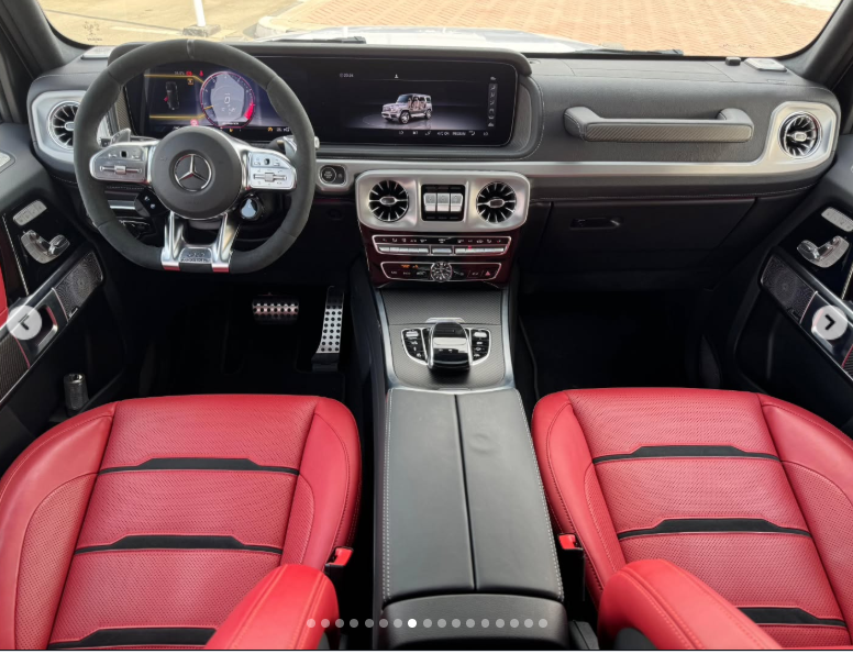 2023 Mercedes-Benz G 63 AMG Edition 55 4.0-liter V8 biturbo Petrol Engine White Red SUV