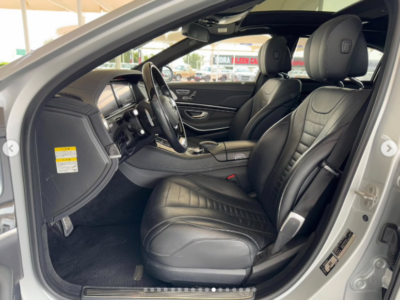 2014 Mercedes-Benz S 550 4.7-liter twin-turbocharged V8 Petrol Engine Silver Black Sedan