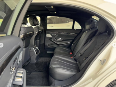 2019 Mercedes-Benz S560 4.0-liter twin-turbocharged Petrol Engine White Black Luxury Sedan