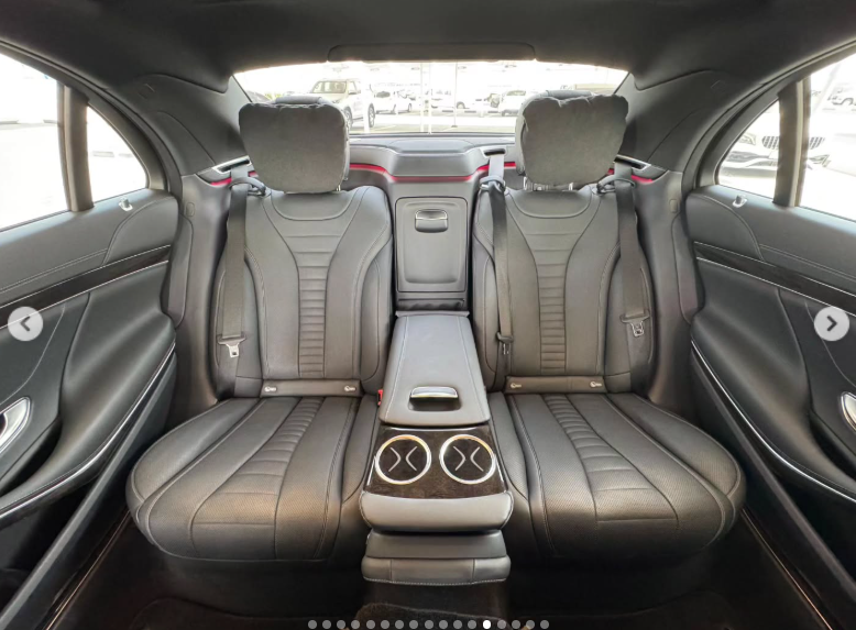 2019 Mercedes-Benz S560 4.0-liter twin-turbocharged Petrol Engine White Black Luxury Sedan