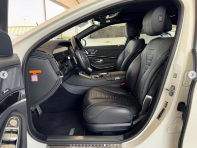 2019 Mercedes-Benz S560 4.0-liter twin-turbocharged Petrol Engine White Black Luxury Sedan