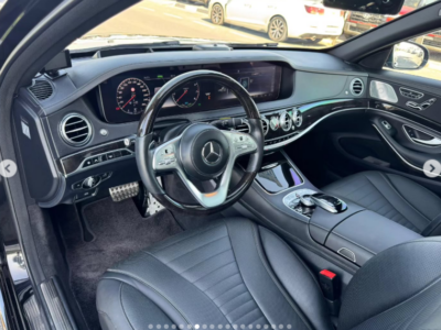 2019 Mercedes-Benz S-Class S 450L 3.0L V6 twin-turbocharged Petrol Black Luxury Sedan
