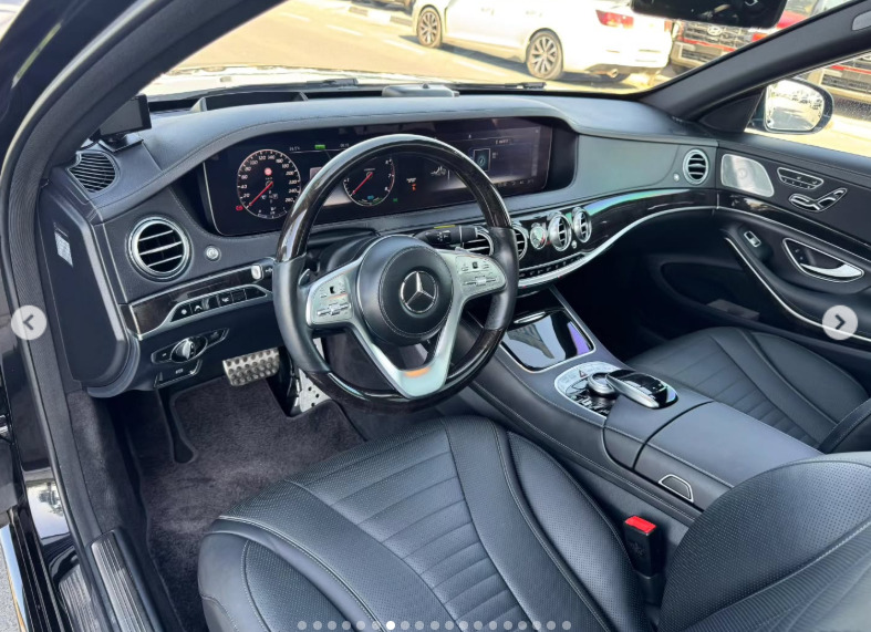 2019 Mercedes-Benz S-Class S 450L 3.0L V6 twin-turbocharged Petrol Black Luxury Sedan