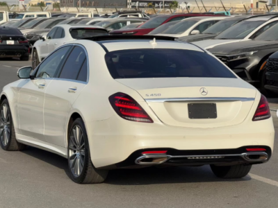 2020 Mercedes-Benz S 450 3.0 Litres V6 Biturbo Petrol Engine White Beige Luxury Sedan