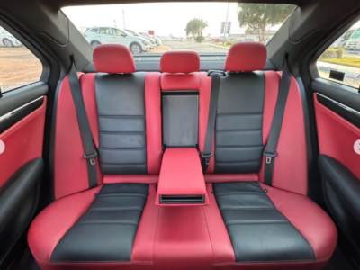 2012 Mercedes-Benz C63 AMG 6.2-liter Naturally Aspirated V8 Petrol Engine Black Red Sedan