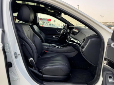 2018 Mercedes-Benz S-Class S 450 3.0 Litres V6 Twin-Turbo Petrol Engine White Black Sedan