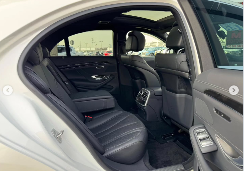 2018 Mercedes-Benz S-Class S 450 3.0 Litres V6 Twin-Turbo Petrol Engine White Black Sedan