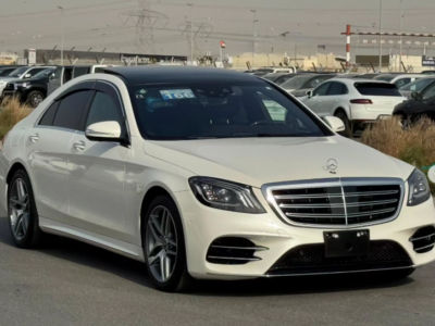 2018 Mercedes-Benz S-Class S 450 3.0 Litres V6 Twin-Turbo Petrol Engine White Black Sedan