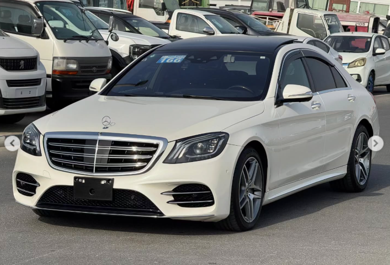 2018 Mercedes-Benz S-Class S 450 3.0 Litres V6 Twin-Turbo Petrol Engine White Black Sedan