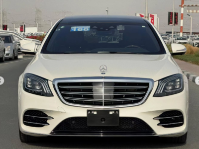 2018 Mercedes-Benz S-Class S 450 3.0 Litres V6 Twin-Turbo Petrol Engine White Black Sedan