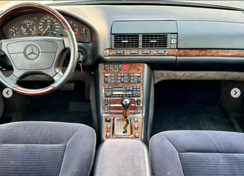 1994 Mercedes-Benz CL 600 6.0 Liter 12 cylinders Petrol Engine Grey Black 2-Door Coupe