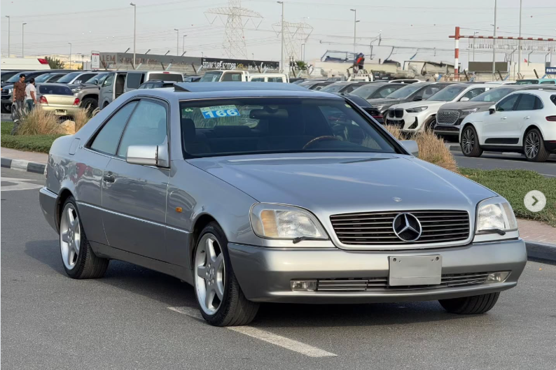 1994 Mercedes-Benz CL 600 6.0 Liter 12 cylinders Petrol Engine Grey Black 2-Door Coupe