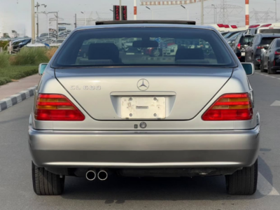 1994 Mercedes-Benz CL 600 6.0 Liter 12 cylinders Petrol Engine Grey Black 2-Door Coupe