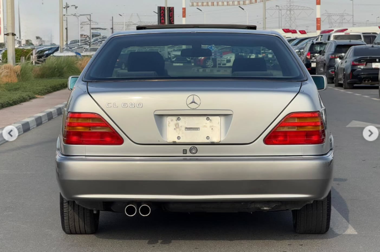 1994 Mercedes-Benz CL 600 6.0 Liter 12 cylinders Petrol Engine Grey Black 2-Door Coupe
