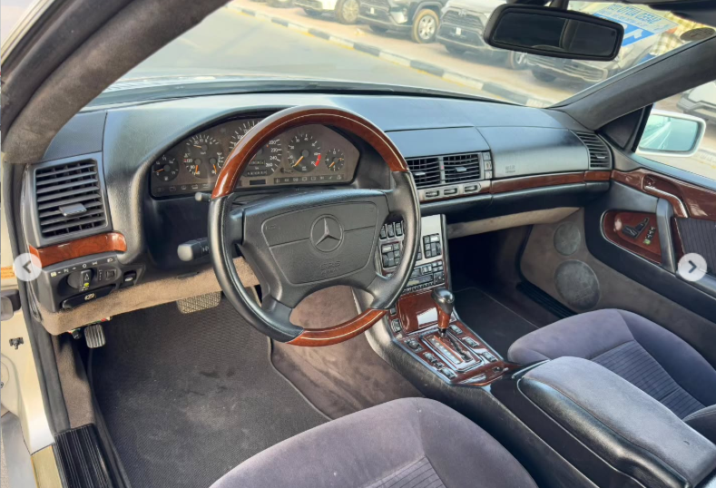 1994 Mercedes-Benz CL 600 6.0 Liter 12 cylinders Petrol Engine Grey Black 2-Door Coupe