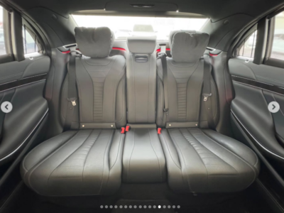 2014 Mercedes-Benz S 550 4.7-liter twin-turbocharged V8 Petrol Engine Silver Black Sedan