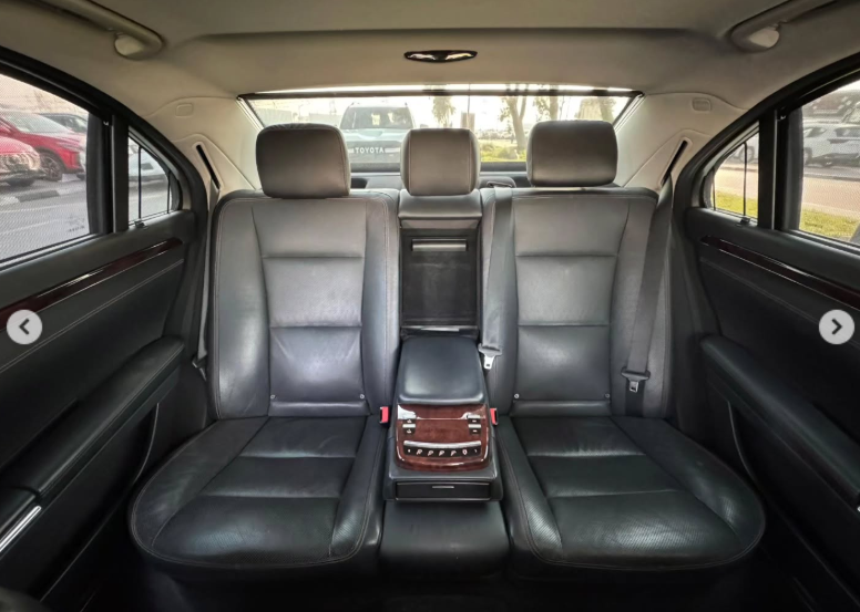 2012 Mercedes-Benz S 550 AMG 4.6-liter twin-turbo V8 Petrol Engine Silver Black Luxury Sedan