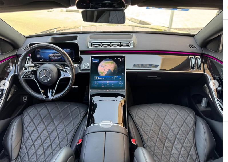 2021 Mercedes-Benz S 500 4MATIC 3.0-liter turbocharged inline-six Engine Black Luxury Sedan