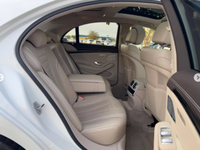 2020 Mercedes-Benz S 450 3.0 Litres V6 Biturbo Petrol Engine White Beige Luxury Sedan