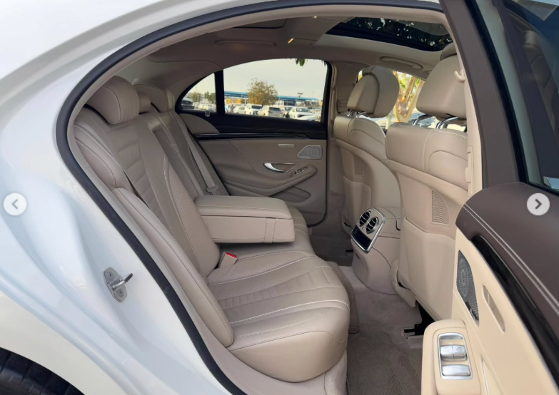 2020 Mercedes-Benz S 450 3.0 Litres V6 Biturbo Petrol Engine White Beige Luxury Sedan