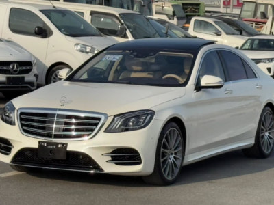 2020 Mercedes-Benz S 450 3.0 Litres V6 Biturbo Petrol Engine White Beige Luxury Sedan