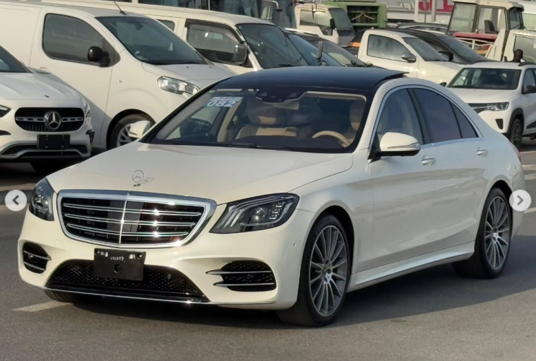 2020 Mercedes-Benz S 450 3.0 Litres V6 Biturbo Petrol Engine White Beige Luxury Sedan