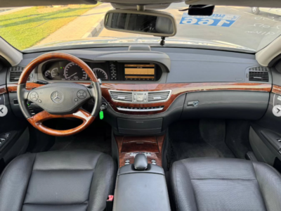 2012 Mercedes-Benz S 550 AMG 4.6-liter twin-turbo V8 Petrol Engine Silver Black Luxury Sedan