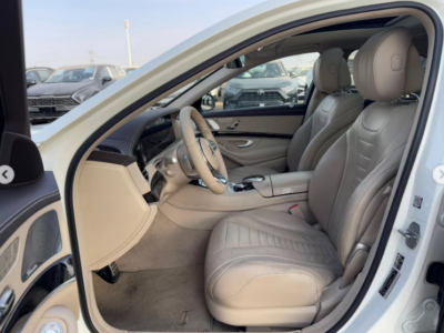 2020 Mercedes-Benz S 450 3.0 Litres V6 Biturbo Petrol Engine White Beige Luxury Sedan